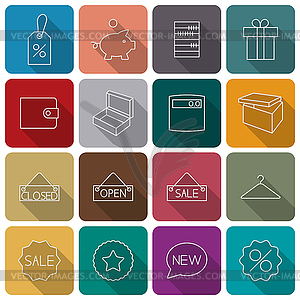 Icons purchase,  - vector clip art