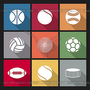 Icons balls,  - vector image