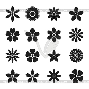 Flower bud set, - vector image