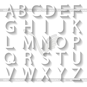 Set letters,  - vector image