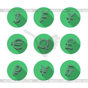 Currency Icons,  - vector clipart