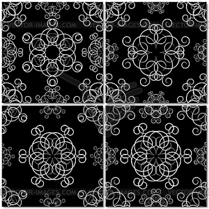 Set of seamless backgrounds,  - vector image