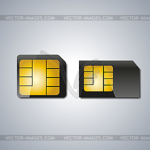 Установите SIM-карту, - иллюстрация в векторном формате