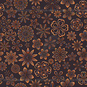 Floral seamless background,  - vector image