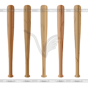 Set of baseball bats,  - vector clipart / vector image