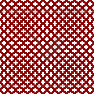 Seamless pattern of cross,  - vector image