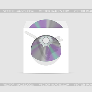 Envelope for CD with window,  - vector EPS clipart