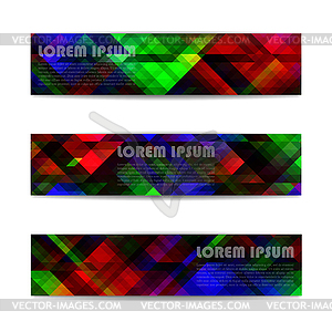 Set of web banners,  - vector clip art