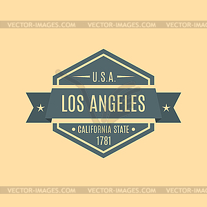 Hexagonal emblem, - vector clipart