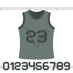 Set of numbers, - vector image