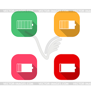 Icons Battery,  - vector EPS clipart