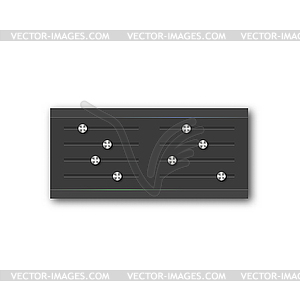 Graphic equalizer with set of sliders,  - vector image