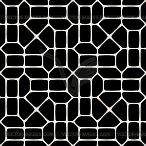 Seamless Black And White Pavement Pattern - vector image