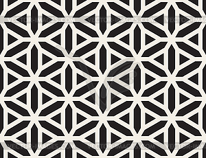 Бесшовные черные и белые линии сетки шаблон - иллюстрация в векторе