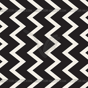 Seamless Black and White Vertical ZigZag Lines - vector clip art