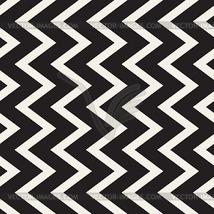 Бесшовные черный и белые вертикальные зигзагообразные линии - черно-белый векторный клипарт