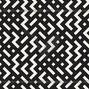 Seamless Black and White Shapes Geometric Jumble - royalty-free vector image