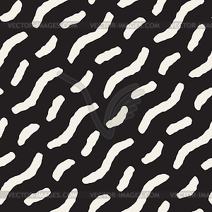 Seamless Diagonal Wavy Lines Grunge Pattern - vector clipart