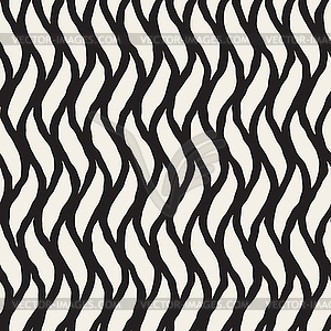 Seamless Vertical Wavy Lines Pattern - vector clipart