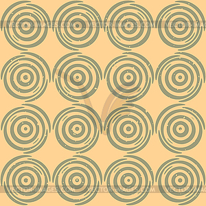 Seamless Geometric Lines Circular Round Pattern - vector clipart