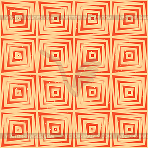 Seamless Geometric Lines Square Tiles Retro Pattern - vector clipart