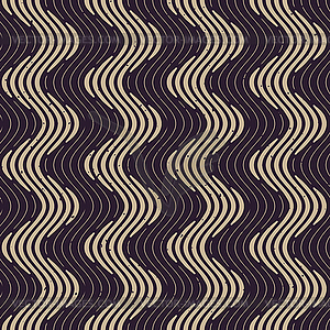 Seamless Navy Grey Color Engraving Wavy Lines - vector clipart