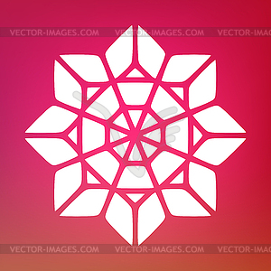 Decorative Mandala Ornaments Logo - color vector clipart