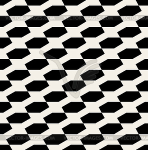 Seamless Black And White Diagonal Pattern - vector clipart