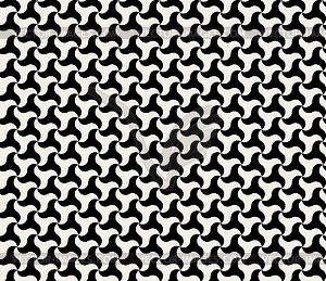 Seamless Black And White Triangle Pattern - vector image