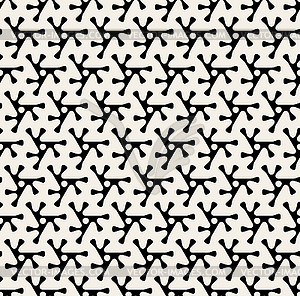 Seamless Black & White Rounded Triangle Shape - vector clipart