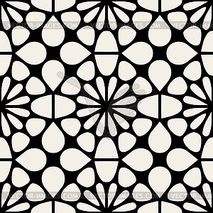 Black White Seamless Geometric Square Lace Grid - vector clipart