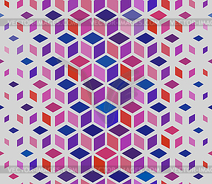 Бесшовные Геометрический Изложенные Куб Сетка Изометрические - рисунок в векторном формате
