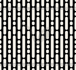 Seamless Black And White Dashed Parallel Vertical - vector image