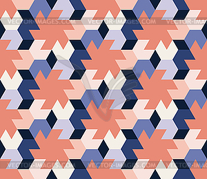 Seamless Abstract Geometric Hexagonal Tiling - vector clipart