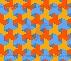 Seamless Abstract Geometric Hexagonal Triangle - vector clipart