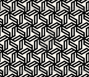 Seamless Black And White Abstract Geometric - vector image