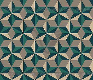 Seamless Hexagonal Triangles Rhombus Pattern - vector clip art