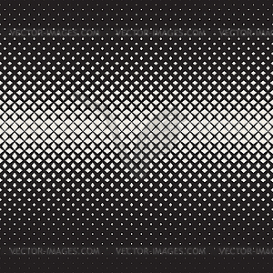 Seamless Black and White Cross Halftone Grid - vector clip art