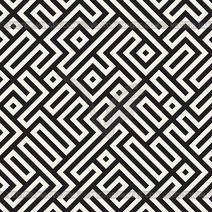 Seamless Black And White Irregular Geometric - vector clipart