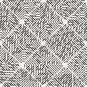 Бесшовные Ромб Тротуарная Заполненный Maze Lines - клипарт в векторе / векторное изображение