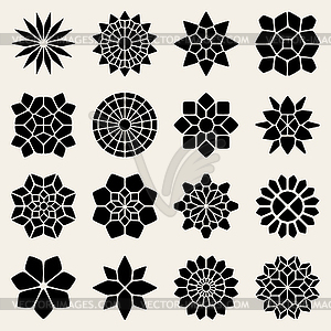 Mandala Lace Ornaments - vector image