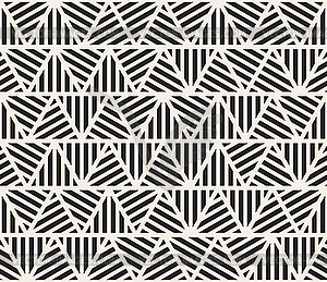 Seamless Black And White Geometric Triangle - royalty-free vector image