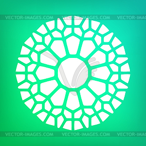 Decorative Mandala Symbol Ornamental Logo - vector clip art