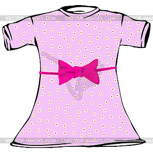 Girl dress - vector clipart