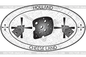 Holland stamp - vector clipart