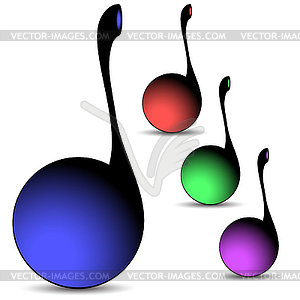 Musical notes - vector clipart