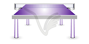 Pingpong tennis table - vector image