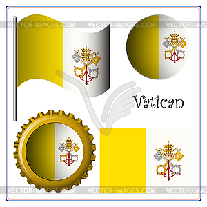 Vatican graphic set - vector image