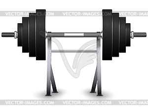 Weights on support - vector clip art