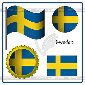 Sweden graphic set - vector image